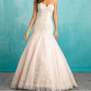 Allure Bridals 9305 New Dropped Waist Bridal Gown